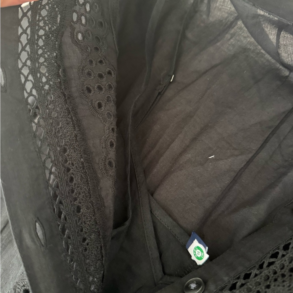 GAP Black Button-Down Midi Dress - Picture 4 of 7